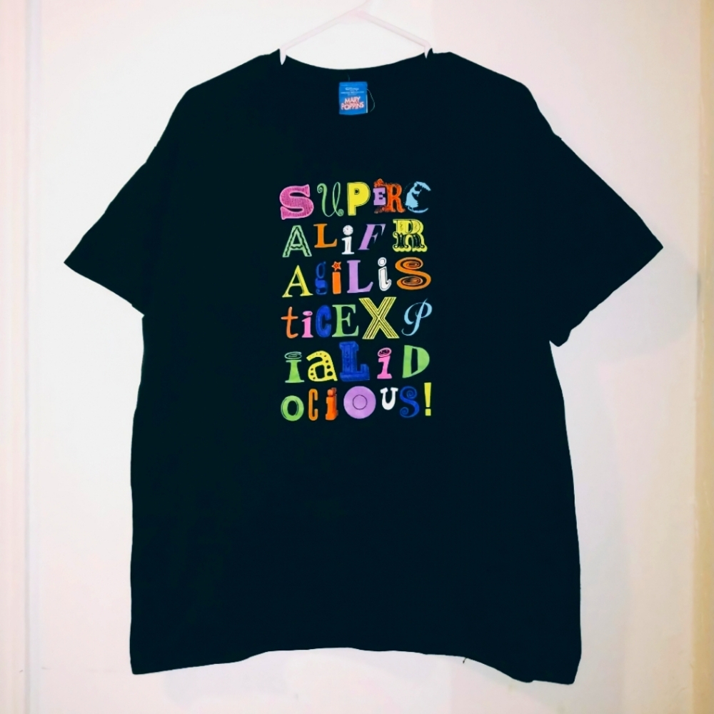 Black Mary Poppins the Musical Graphic Tee - Large